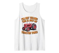 Tracteur Voix Sarcastique Farmer Big Mouth Attitude Débardeur