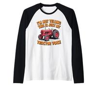 Tracteur Voix Sarcastique Farmer Big Mouth Attitude Manche Raglan