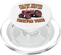 Tracteur Voix Sarcastique Farmer Big Mouth Attitude PopSockets PopGrip pour MagSafe