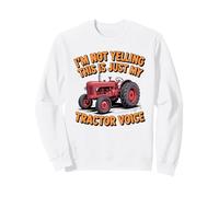 Tracteur Voix Sarcastique Farmer Big Mouth Attitude Sweatshirt