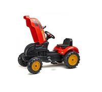 Falk - 2046ab - Tracteur A Pédales X Tractor Rouge Avec Capot Ouvrant Et Remorque Inclus