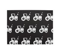 Tracteurs Blanc Noir, Puzzle 500 pièces pour Adultes - Puzzle en Bois pour Adultes et Personnes âgées