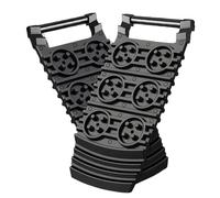 Traction Mat, Tire Grip Pad Set, Vehicle Recovery Ladder, 12.4x5.71x0.79 inches, Anti-Slip Design, Heavy-Duty Rescue Support, for Muddy Roads Rocky Trails Camping Hiking Trekking Outdoor