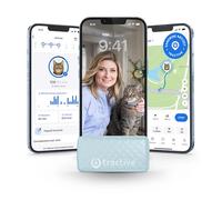 Tractive - Mini Collier GPS Chat Connecté - Traceur GPS Chat Le Plus léger avec Localisation en Direct, Territoire & Activité | Collier de Sécurité Inclus | Abonnement Requis (Menthe)