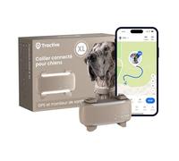 Tractive - Collier GPS Chien Connecté XL | Édition 2026 | Suivi GPS en Direct | Alertes Anti-Fugue et de Santé | Moniteur de Signes Vitaux | Grande Autonomie (Marron)