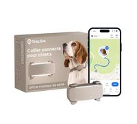 Tractive - Collier GPS pour Chien Connecté | Édition 2025 | Localisation GPS en Direct | Alertes Anti-Fugue et de Santé | Moniteur de Signes Vitaux | Leader du Marché (Marron)