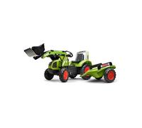 Tractopelle À Pédales Avec Remorque Vert Claas TU