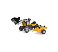 Tractopelle à pédales FALK SuperBuilder Volant directionnel Remorque