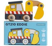 Tractopelle en bois Eddie Jaune