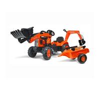 Les Petites Têtes Brûlées Tractopelle Kubota Avec Remorque