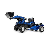 Tractopelle enfant new holland avec remorque 3 à 7 ans - falk