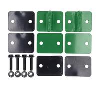 Tractor Bucket Hook Set | 15000LBS Capacity 3 / 8in Grade 70 Alloy Steel | Bolt On Grab Hook for Tractor/UTV/Truck | 2 Set with Robust Mounting Plate (Green)