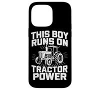 Tractor Farmer Ce garçon Fonctionne grâce à la Puissance du Tracteur Coque pour iPhone 14 Pro Max