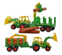 Tractor Kevin met Bomenaanhanger en Laadkraan