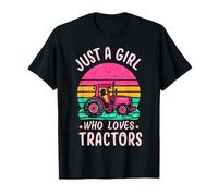 Tractor Lover Vintage Just A Girl Who Loves Tractors Cadeaux T-Shirt