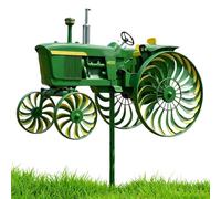 Tractor Wind Spinners Outdoor - Garden Decor Tractor Wind Sculpture | Yard Ground Stake Windmill | for Patio Porch Backyard Lawn Flower Bed Holiday