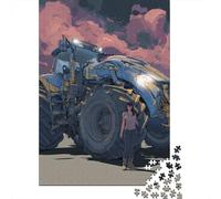 Tractor with Woman in Front Puzzle 1000 Pièces Educa Jouet en Bois Divertissement Créatif De l'art De La Décoration Jeu Éducatif Challenge Toy Adultes & Enfants des 14 Ans 70x50cm/1000pcs