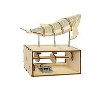 TRACYE Boîte à Musique Modèle de Baleine Magique Puzzle en Bois 3D,Modèle Mécanique d'engrenage Construire Maquette Casse têtes,pour Adolescent Adulte