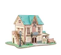 TRACYE Château Puzzle 3D,Kit de Bricolage en Bois Puzzle Tridimensionnel,Coration de Ornements Maison,Meilleur Cadeau de Vacances