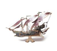 TRACYE Dirigeable Corsaire Puzzle 3D Steampunk en Bois, Montage DIY Modèle de Décoration, Artisanat Chef D'Œuvre Casse Têtes pour Adultes, Cadeaux Créatifs