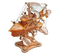 TRACYE Dirigeable Fantastique Puzzle en Bois 3D,Bateau Maquette Entraînement Mécanique pour Engrenage,Jouets Créatifs et Décoration Cadeaux de Maison