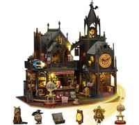 TRACYE Holo Magic City Puzzle 3D,Kit de Bricolage en Bois Puzzle Tridimensionnel,Coration de Ornements Maison,Meilleur Cadeau de Vacance