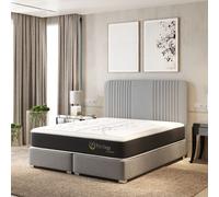 TRADA Scarlet Lit boxspring 160x200 AeraPur Visco Privilège Matelas 30 cm H4 ris clair