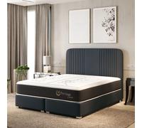 TRADA Scarlet Lit boxspring 180x200 AeraPur Visco Privilige Matelas 30 cm H4 ris foncé