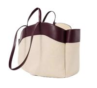 Trade Fashion Beautiful Canvas Satchels Bag Mommy Large Capacity Commuter Hand Bill Shoulder Casual Tote Package(Wine red)