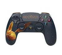 Trade Invaders Harry Potter-Manette Sans Fil PS4-Prise Jack -Boutons Lumineux-Hogwarts Legacy Vivet Doré