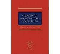Trade Mark Registrations In Bad Faith C