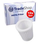 Trade-Shop 1619PA5188 Lot de 10 filtres sous vide HEPA compatibles avec Bosch Gas 18 V Li 14,4 V PAS 18 LI, 1619PA5188 / Filtre d'aspirateur de rechange