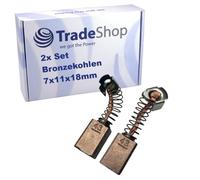 Trade-Shop 9XL-D TE-889XLSBF, 9MN TE-888SL Lot de 2 charbons de moteur en bronze 7 x 11 x 18 mm Compatible avec Shoprider scooter électrique Shopper Shopper fauteuil roulant