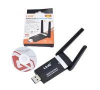 Trade Shop Adaptateur de carte réseau USB 3.0 Wifi double bande 1200m Amplifié 5 Dbi W1200m -