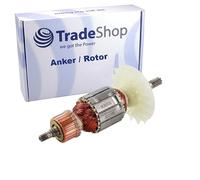 Trade-Shop Anker Rotor Pièce de rechange avec ventilateur compatible avec marteau perforateur Bosch GBH 500, GBH 5-38 D, GBH 5400 remplace 1 614 011 083