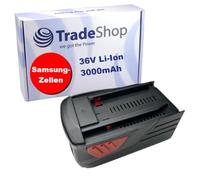 Trade-Shop Batterie Li-ion de qualité supérieure 36 V / 3000 mAh pour Hilti TE6-A36, TE6-A36 AVR, TE6-ALi, TE 30-A36, CPC 36V, WSR 36-A, WSC 7.25-A36, WSC 7.25-A, WSC 70-A36 remplace B36/3.9, 2200 mAh