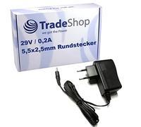 Trade-Shop Bloc d'alimentation/chargeur/câble de charge 29 V 0,2 A 140 cm compatible avec Rowenta Air Force 18 V RH854301/9A0 RH854301/9A1 RH854301/9A2 RH854301/9A3