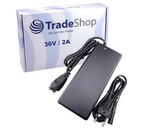 Trade-Shop Bloc d'alimentation chargeur câble de charge 36 V 2 A compatible avec Bosch PowerPack 300, PowerPack 400, PowerPack 500