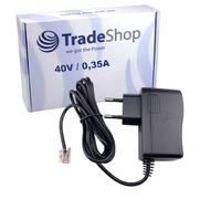 Trade-Shop Bloc d'alimentation/chargeur/câble de charge 40 V 350 mA compatible avec Agfeo ST22 ST31 ST40 STE40 ST42 ST45 ST56 STE56 100826078992 6100826