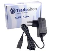 Trade-Shop Bloc d'alimentation/chargeur/câble de charge 5,9 V 1,5 A compatible avec Moser Type 152570 / FW7597 Wahl Adaptateur 6000 1881-7120