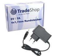 Trade-Shop Bloc d'alimentation/chargeur/fiche 6 V 2 A compatible avec Omron HEM-7116-E8(V), HEM-711ACN, HEM-711ACN2, HEM-712CN2, HEM-7200-Z, HEM-737, HEM-739