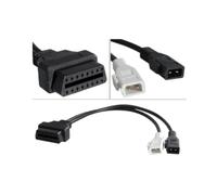 Trade-Shop Câble adaptateur OBD2 16 broches pour interface de diagnostic mâle 2 x 2 femelle compatible avec Volkswagen Passat 35i, Corrado, T4, Caddy II, Vento