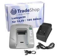 Trade-Shop Chargeur 14,4 V-18 V Li-Ion avec USB compatible avec Metabo ULA 14.4 6.02311.00, BSA 14.4-18 LED, R 12-18 BT, R 12-18 DAB+ BT, SLA 14.4-18 LED
