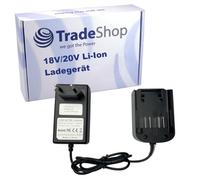 Trade-Shop Chargeur de Batterie Li-ION 18V/20V Compatible avec Worx WE270, WE389, WE362, Compatible avec Kress KAB04, KU066, KU211, KU270S, KU390, KU520, KU800