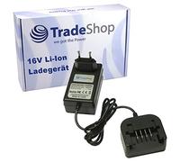 Trade-Shop Chargeur de batterie pour batteries Worx Li-Ion jusqu'à 16 V - Convient pour Worx WX152.3, WX156, WA3527, WA3539