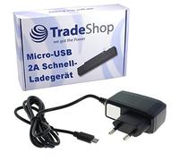 Trade-Shop Chargeur Rapide 2 A Haute Performance Micro USB pour Blackberry 9720 Bold 9650 9700 9780 9790 Touch 9900 Classic Curve 8520 8530 8900 8910 9220 9320 9360 DTEK50 Leap Passport