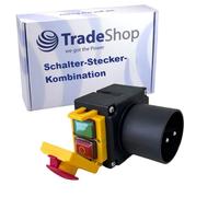 Trade-Shop Démarreur moteur/interrupteur/combinaison de fiche/interrupteur de sécurité/interrupteur avec inverseur de phase DZ08-1 230 V IP54 pour fendeuse de bûches