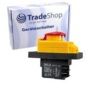 Trade-Shop DKLD DZ-6-2 Interrupteur magnétique pour machine 15 A 250 V IP55 / 4 broches, capuchon, joint plat, couvercle en PVC, cycles de fonctionnement 5E4