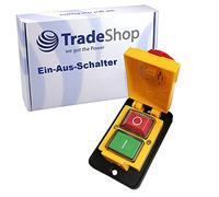 Trade-Shop Interrupteur principal 16 A 250 V pour scie circulaire, scie à ruban, perceuse d'établi, système d'aspiration, scie à onglet, raboteuse