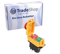 Trade-Shop Interrupteur principal YH02-A 16 A 250 V pour scie circulaire, scie à ruban, perceuse d'établi, système d'aspiration, scie à onglet, raboteuse